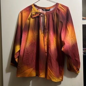 Tie Dye Oversized Blouse
